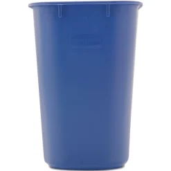 Clearance 13.63-Quart Rectangular Deskside Recycling Container - Small, Blue Trash & Waste Bins