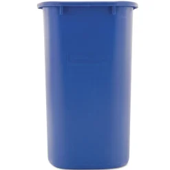 Clearance 28.13-Quart Rectangular Deskside Recycling Container - Medium, Blue Trash & Waste Bins