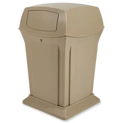 Best Ranger 45-Gallon Fire-Safe Structural Foam Container - Beige Trash & Waste Bins