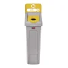 New Slim Jim Recycling Station Kit 1-Stream Bottles and Cans 23 gal Plastic Yellow/Gray Trash & Waste Bins