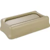 Hot Slim Jim 11.38 in. x 20.5 in. x 5 in. Swing Lid - Beige Trash & Waste Bins