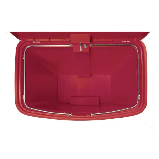 Hot Streamline 8-Gallon Front Step Style Resin Step-On Container - Red Trash & Waste Bins