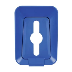 Outlet Sustain 15 gal Metal/Plastic Decorative Refuse with Recycling Lid - Black/Blue Trash & Waste Bins