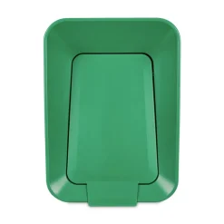 Hot Sustain 15 gal Metal/Plastic Decorative Refuse with Recycling Lid - Black/Green Trash & Waste Bins