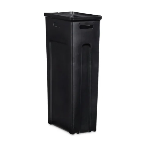 Hot Sustain 15 gal Metal/Plastic Decorative Refuse with Recycling Lid - Black/Green Trash & Waste Bins