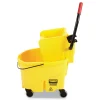 Online WaveBrake 2.0 26 qt. Side-Press Plastic Bucket/Wringer Combos - Yellow Cleaning & Janitorial Supplies