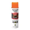 Online 17 oz. Aerosol Can Industrial Choice M1600 System Solvent-Based Precision Line Marking Paint - Flat Fluorescent Orange (12/Carton) Arts & Crafts Supplies