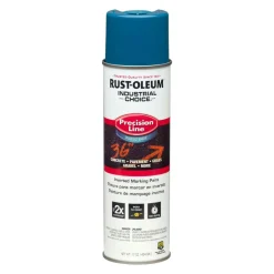 Hot 17 oz. Aerosol Can Industrial Choice M1800 System Water-Based Precision Line Marking Paint - Flat APWA Caution Blue (12/Carton) Arts & Crafts Supplies