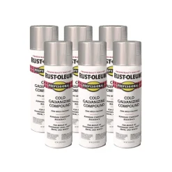 Discount 7585838 Professional 20 oz Galvanizing Compound - Flat Cold Gray (6/Carton) Arts & Crafts Supplies