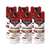 Discount Stops Rust 5-in-1 Spray Paint, Gloss Regal Red, 12 oz Aerosol Can, 6/Carton Arts & Crafts Supplies