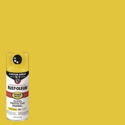 Discount Stops Rust 5-in-1 Spray Paint, Gloss Sunburst Yellow, 12 oz Aerosol Can, 6/Carton Arts & Crafts Supplies