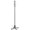 New 21w x 21d x 70h Four Ball-Tipped Double-Hooks Metal Costumer - Black Storage & Organization