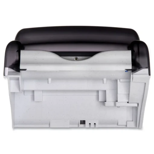 Hot 11.88 in. x 9.1 in. x 14.4 in. Smart Essence Electronic Roll Towel Dispenser - Black Paper & Dispensers