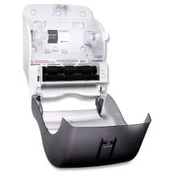 Hot 11.88 in. x 9.1 in. x 14.4 in. Smart Essence Electronic Roll Towel Dispenser - Black Paper & Dispensers