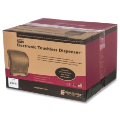 Hot 11.88 in. x 9.1 in. x 14.4 in. Smart Essence Electronic Roll Towel Dispenser - Black Paper & Dispensers