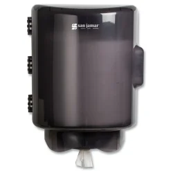 Outlet 10.75 in. x 10.25 in. x 13.25 in. Adjustable Center Pull Towel Dispenser - Black Pearl Paper & Dispensers