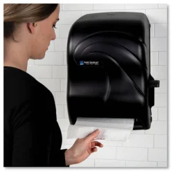 Online 12.94 x 9.25 x 16.5 Oceans Lever Roll Towel Dispenser - Black Pearl Paper & Dispensers