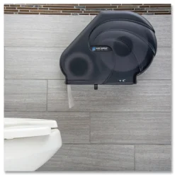 Outlet Oceans Reserva 16.75 in. x 5.5 in. x 12.25 in. Jumbo Tissue Dispenser with Stub - Black Pearl Paper & Dispensers