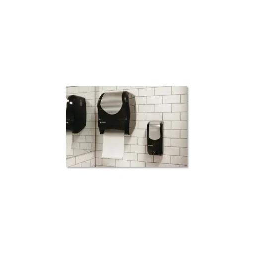 Sale T1370BKSS 16.75 in. x 10 in. x 12.5 in. Tear-N-Dry Touchless Roll Towel Dispenser - Black/Silver Paper & Dispensers