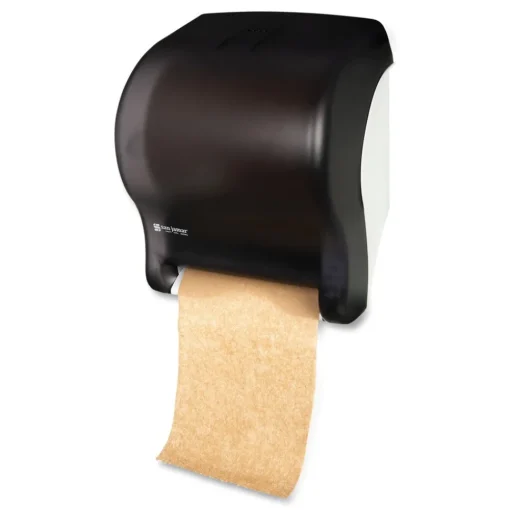 Hot Tear-N-Dry 11.75 in. x 9.13 in. x 14.44 in. Essence Classic Automatic Dispenser - Black Pearl Paper & Dispensers