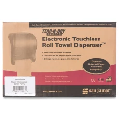 Hot Tear-N-Dry 11.75 in. x 9.13 in. x 14.44 in. Essence Classic Automatic Dispenser - Black Pearl Paper & Dispensers