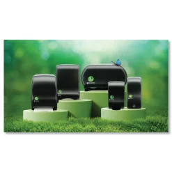 Best T8000REBK 9.1 in. x 14.4 in. x 11.8 in. Ecological Automatic Towel Dispenser - Black Paper & Dispensers