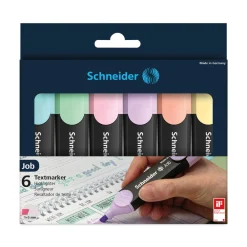 Best 1 millimeter/5 millimeter Chisel Tip Job Pastel Highlighters - Assorted Ink/Barrel Colors (6/Pack) Pens, Pencils & Markers