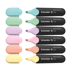 Best 1 millimeter/5 millimeter Chisel Tip Job Pastel Highlighters - Assorted Ink/Barrel Colors (6/Pack) Pens, Pencils & Markers