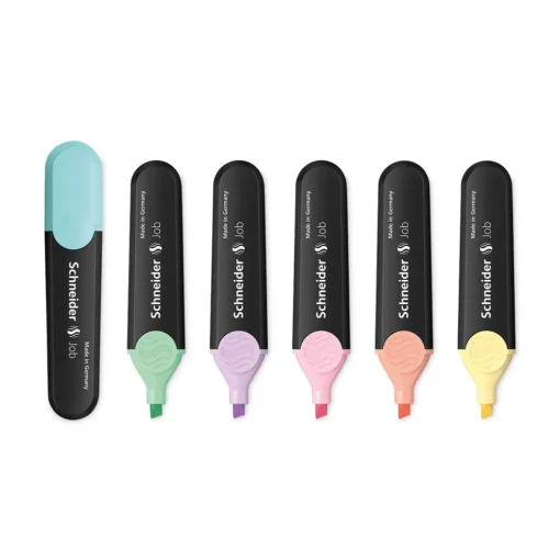 Best 1 millimeter/5 millimeter Chisel Tip Job Pastel Highlighters - Assorted Ink/Barrel Colors (6/Pack) Pens, Pencils & Markers
