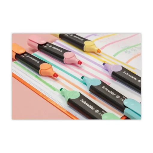 Best 1 millimeter/5 millimeter Chisel Tip Job Pastel Highlighters - Assorted Ink/Barrel Colors (6/Pack) Pens, Pencils & Markers