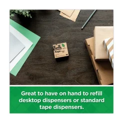 New 0.75 in. x 75 ft. 1 in. Core Magic Greener Tape with C38 Dispenser - Clear (6/Pack) Tapes & Adhesives