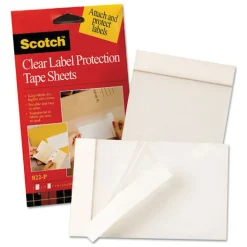 Online 4 in. x 6 in. Pad Label Protection Tape Sheets - Clear (50/Pack) Tapes & Adhesives