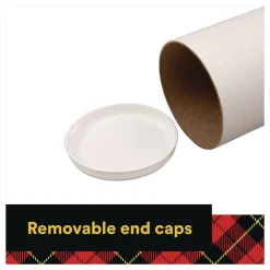 Clearance Mailing Tube 48-in Long 4-in Diameter White 12/Carton Mailing, Packing & Shipping