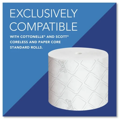Online 09606 7 1/10 in. x 10 1/10 in. x 6 2/5 in. Pro Coreless SRB Stainless Steel Tissue Dispenser Paper & Dispensers