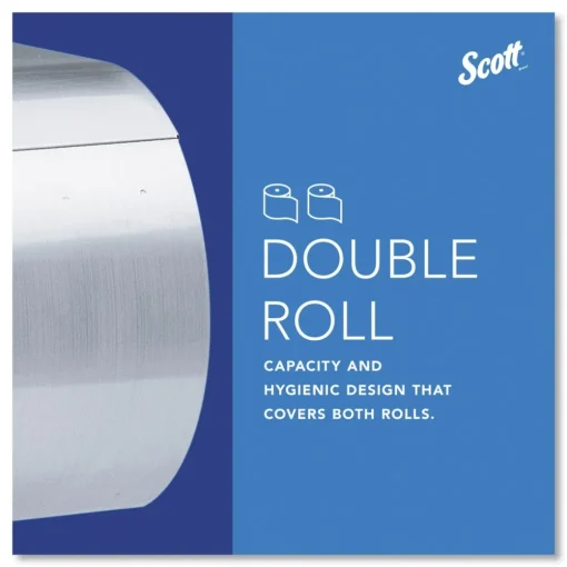 Online 09606 7 1/10 in. x 10 1/10 in. x 6 2/5 in. Pro Coreless SRB Stainless Steel Tissue Dispenser Paper & Dispensers