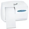 09605 11 1/10 in. x 6 in. x 7 5/8 in. Essential Coreless SRB Tissue Dispenser - White Paper & Dispensers