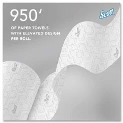 Discount 02001 8 in. x 950 ft. 1-Ply Essential High Capacity Hard Roll Towel - White (6 Rolls/Carton) Paper & Dispensers|Cleaning & Janitorial Supplies