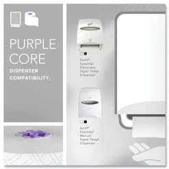 Discount 02001 8 in. x 950 ft. 1-Ply Essential High Capacity Hard Roll Towel - White (6 Rolls/Carton) Paper & Dispensers|Cleaning & Janitorial Supplies