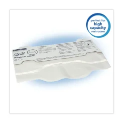 New 07140 15 in. x 18 in. Personal Sanitary Toilet Seat Covers - White (125/Pack, 24 Packs/Carton) Cleaning & Janitorial Supplies