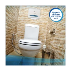 New 07140 15 in. x 18 in. Personal Sanitary Toilet Seat Covers - White (125/Pack, 24 Packs/Carton) Cleaning & Janitorial Supplies