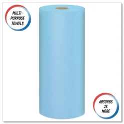 Hot 75130 9.4 in. x 11 in. Standard Shop Towels - Blue (55/Roll 30 Rolls/Carton) Cleaning & Janitorial Supplies
