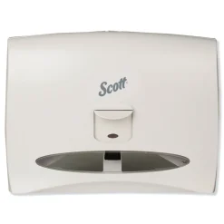 Best 09505 17.5 in. x 2.25 in. x 13.25 in. Personal Seat Cover Dispenser - White Paper & Dispensers