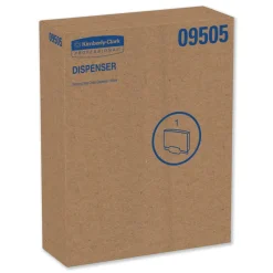 Best 09505 17.5 in. x 2.25 in. x 13.25 in. Personal Seat Cover Dispenser - White Paper & Dispensers