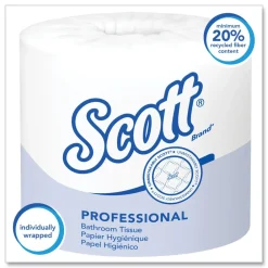 Best 05102 Essential Septic-Safe Standard Roll Bathroom Tissue for Business - White (1210 Sheets/Roll, 80 Rolls/Carton) Cleaning & Janitorial Supplies