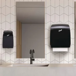 Clearance 8 in. x 800 ft. 1-Ply Universal 100 Percent Recycled Fiber Hard Roll Paper Towels - White (6/Carton) Cleaning & Janitorial Supplies