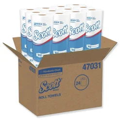 Choose-A-Sheet 1-Ply 4.8 in. x 11 in. Mega Kitchen Roll Paper Towels - White (24/Carton) Paper & Dispensers