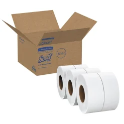 Sale Essential 3.55 in. x 2000 ft. 2-Ply Septic Safe JRT Extra Long Bathroom Tissue - White (6 Rolls/Carton) Cleaning & Janitorial Supplies