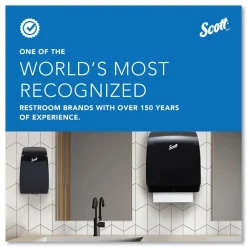 Hot Essential 12.7 in. x 9.57 in. x 15.76 in. Electronic Hard Roll Towel Dispenser - Black (1/Carton) Paper & Dispensers