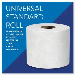 Discount Essential 100% Recycled Fiber SRB Septic Safe 2 Ply Bathroom Tissue - White (80/Carton) Paper & Dispensers