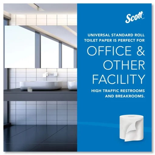 Discount Essential 100% Recycled Fiber SRB Septic Safe 2 Ply Bathroom Tissue - White (80/Carton) Paper & Dispensers